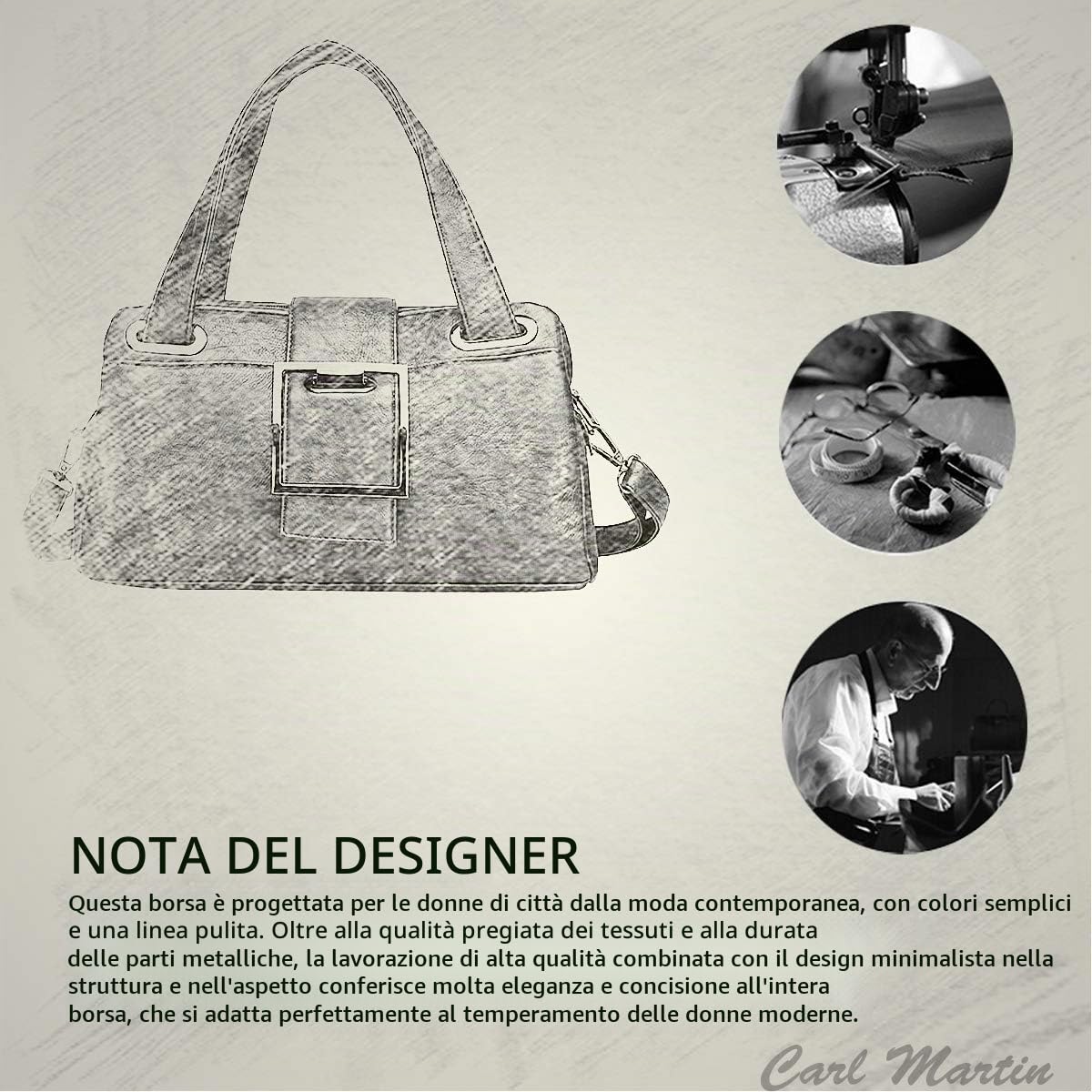 NICOLE & DORIS Borse donna Borsa a mano per donna borse moda borse a tracolla Donne Retro borsa PU pelle Nero