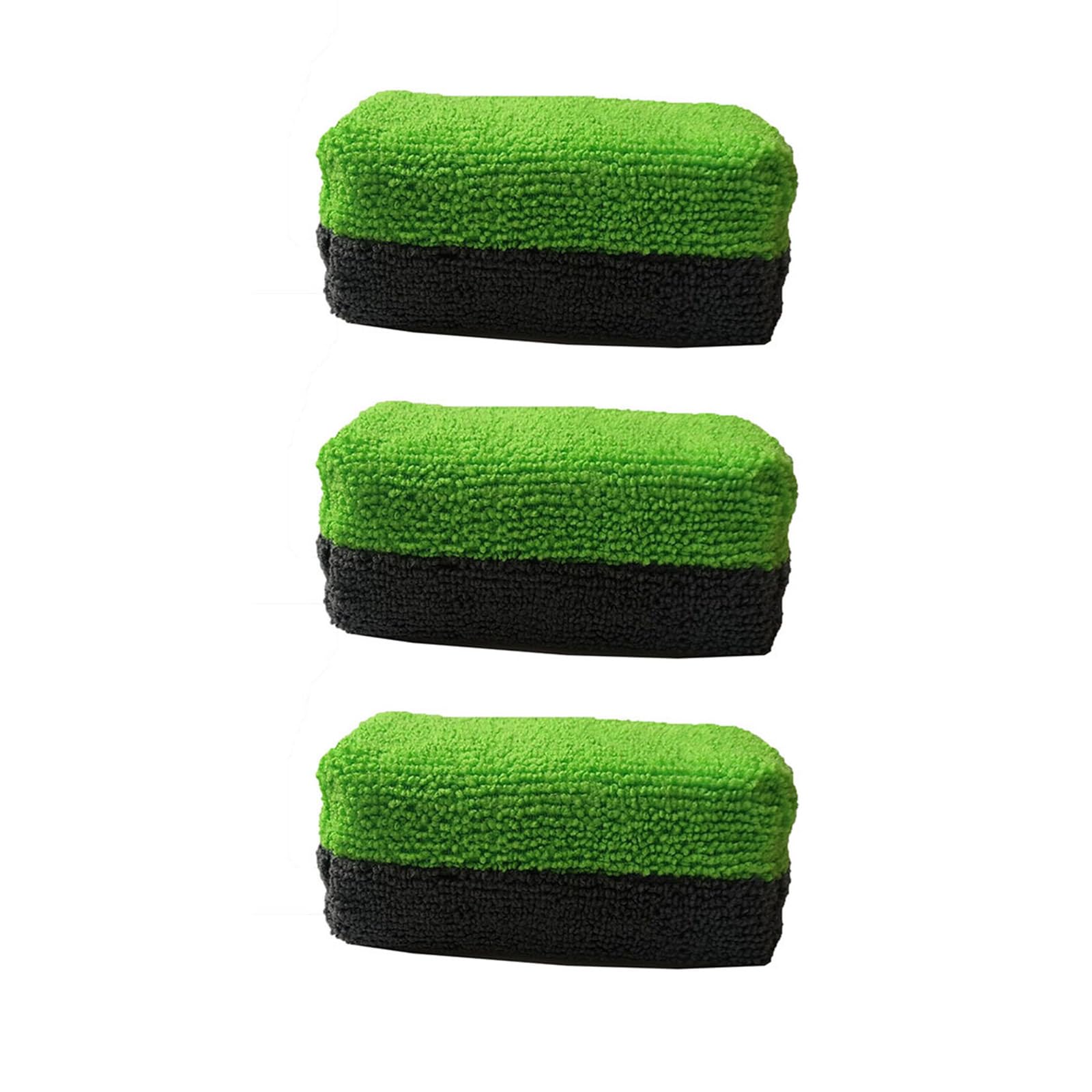 3 Microfiber Applicator Pad Auto Care Sponge Vehicle Waxing Sponge Double Sided for Auto Detailing & Easy Clean Microfiber