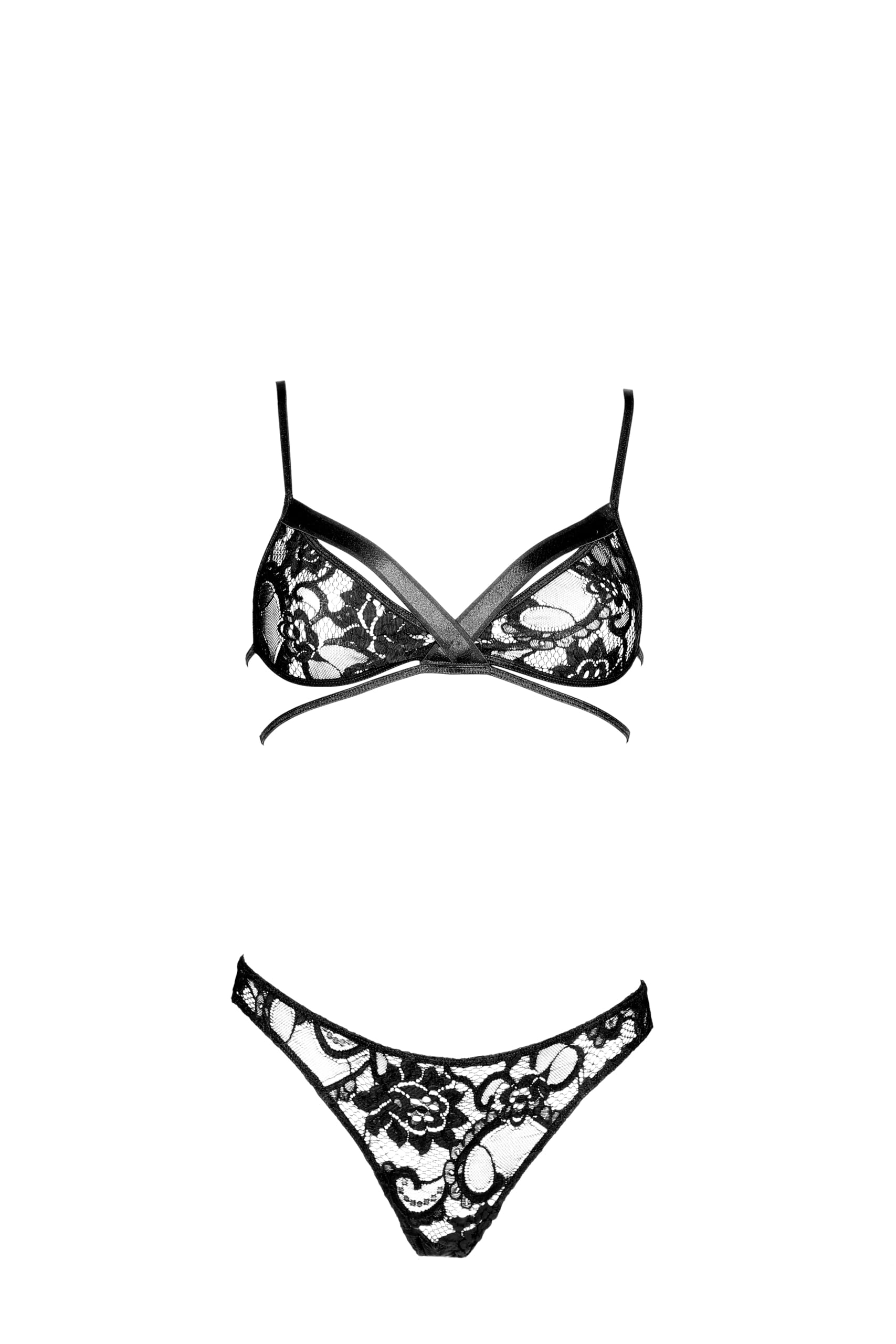 Foly Lingerie - Slip Brasiliana Venere in Pizzo, Donna Super Sexy Hot, Taglia S, Made in Italy