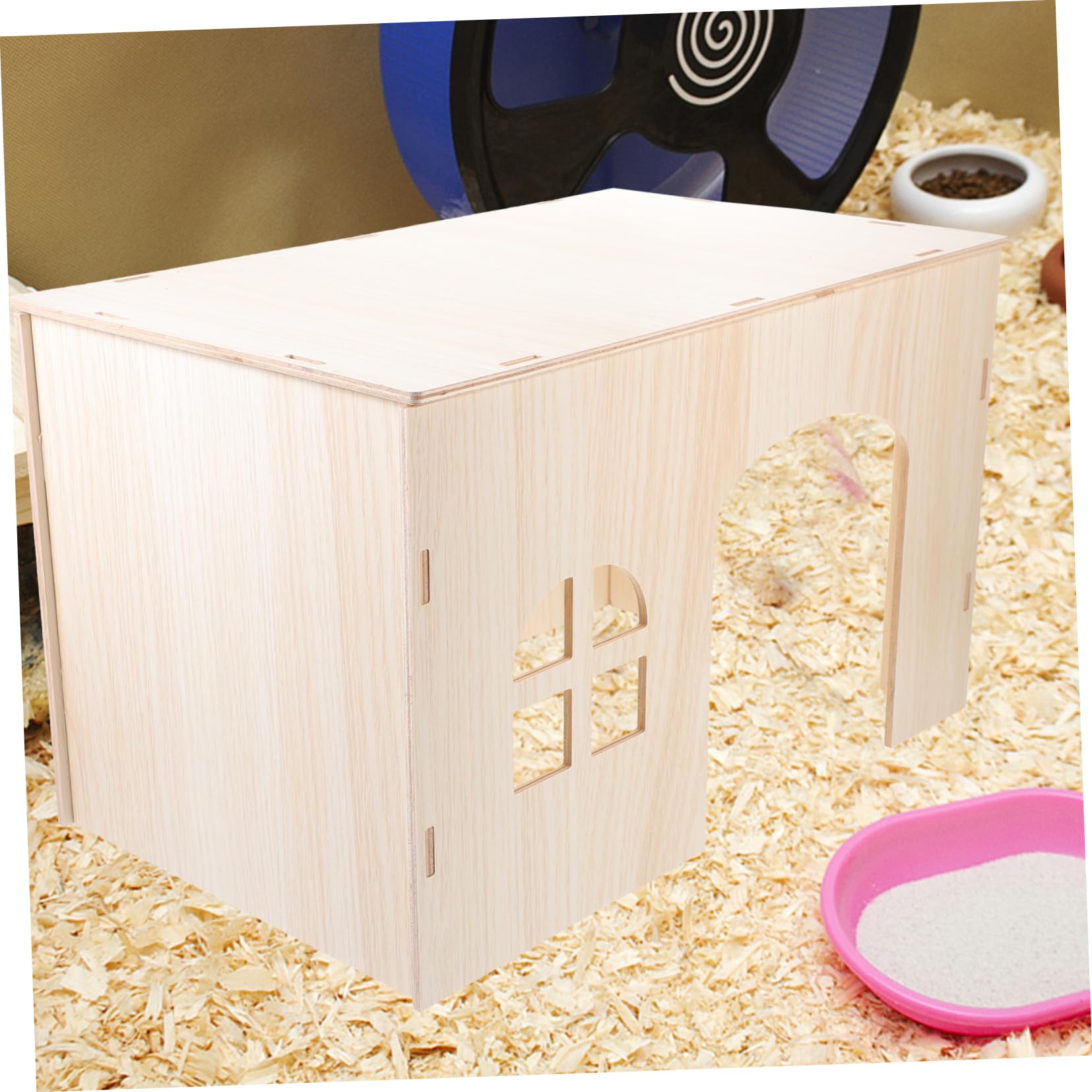 BESPORTBLE Casetta Rifugio per Cavie e Cincillà in Legno Beige Robusta