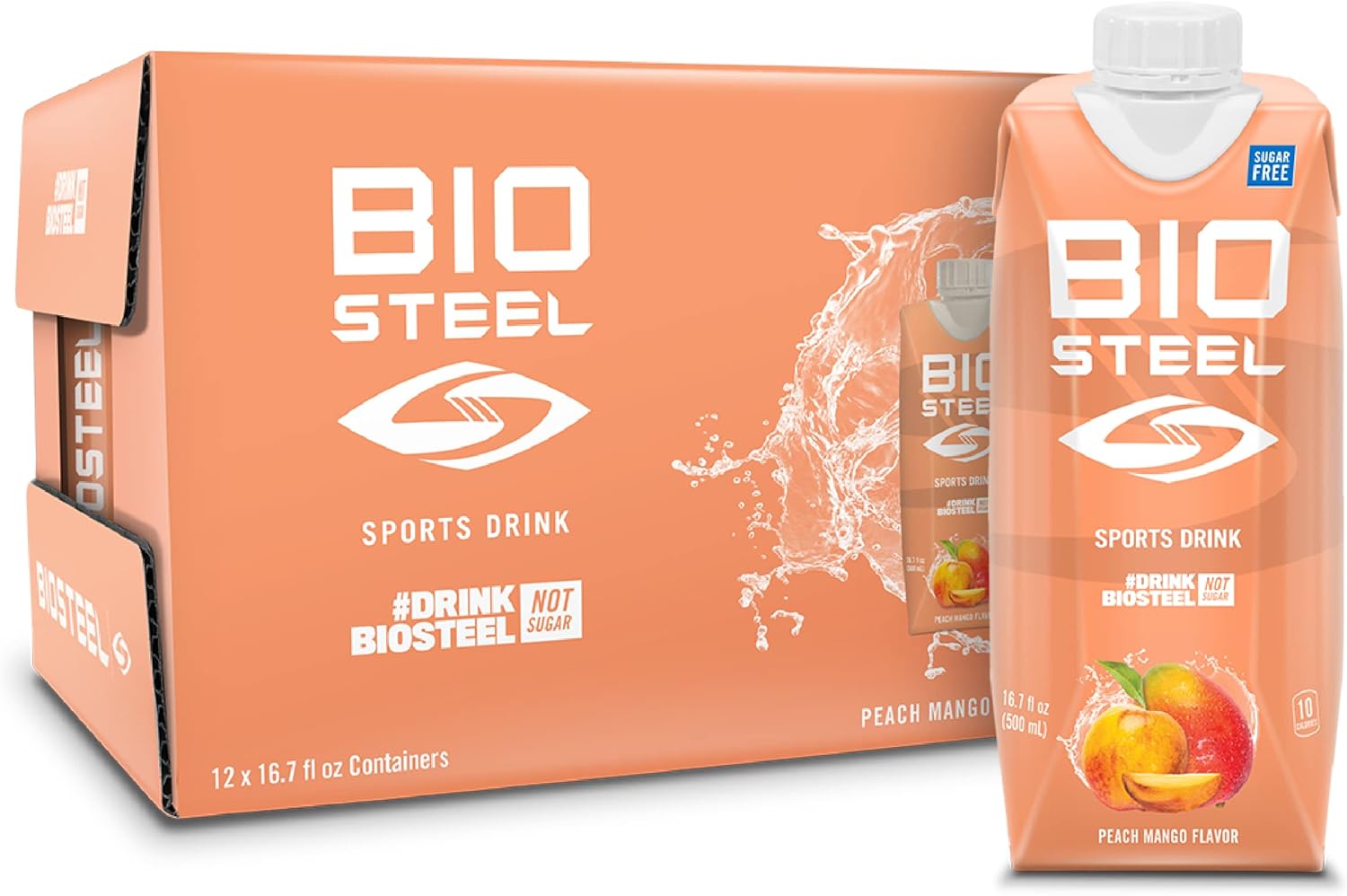 BioSteel Sports Drink, Sugar-Free with Essential Electrolytes, Rainbow Twist, 16.7 Fluid Ounces, 12-Pack : Everything Else