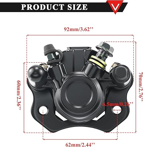 Miniatura 2 de Pinza de freno delantera trasera china para cuatrimoto PRO BAT freno delantero trasero para 50cc 70cc 90cc 110cc 125cc 150c 200cc 250cc ATV Quad