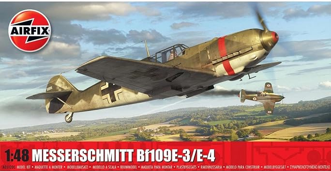 Airfix A05120C Messerschmitt Bf109E-3 E-4 Plastic Model Kits