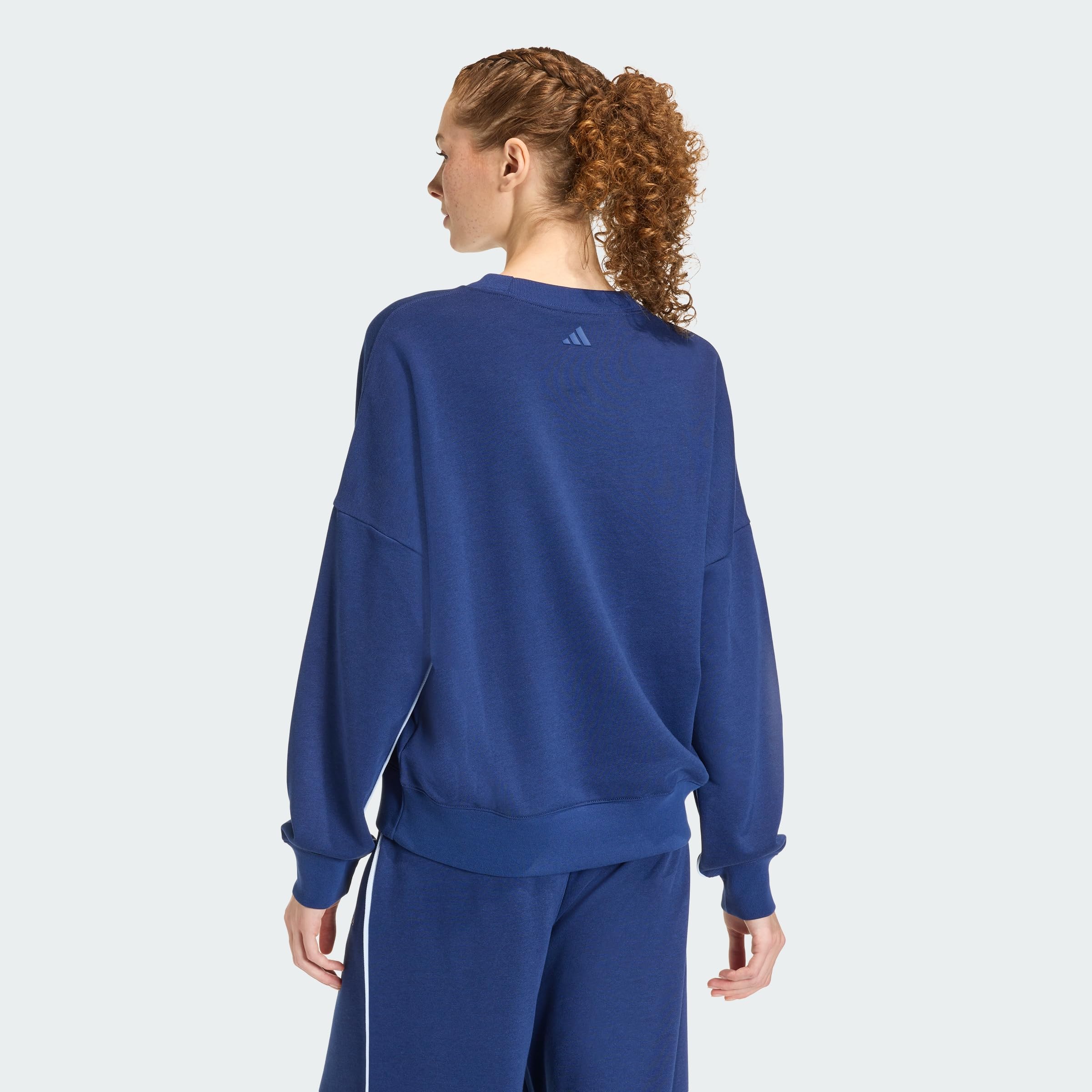adidas Women Felpa Seasonal Essentials Colorpop con Grafica Ricamata