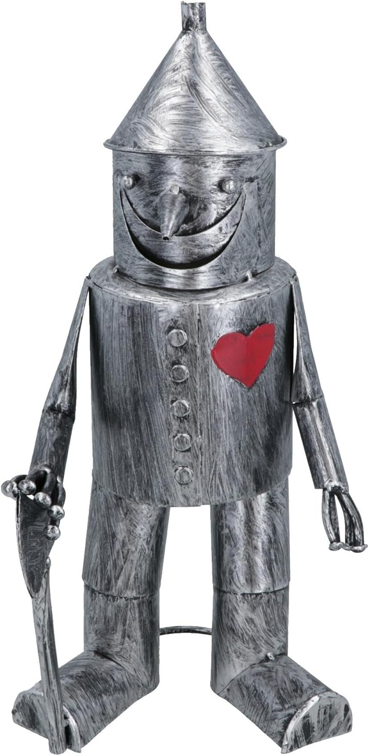 AB Tools Tin Man Garden Ornament 41cm Lawn Art Sculpture Statue Yard Home Decor