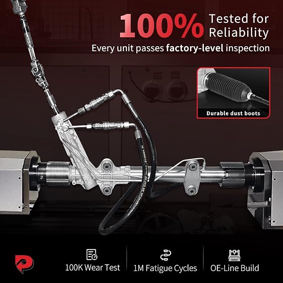 PHOBOOS Hydraulic Power Steering Rack and Pinion Fit for Ford & Mazda