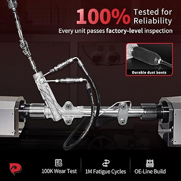 PHOBOOS Hydraulic Power Steering Rack and Pinion Fit for Ford & Mazda