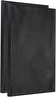 PATIKIL Paint Canvases Panel for Painting, 2 Pack 8x12 Inch Rectangle Wood Frame Stretched Blank Art Board Panels for Acrylic, Oil, Tempera Painting, Black