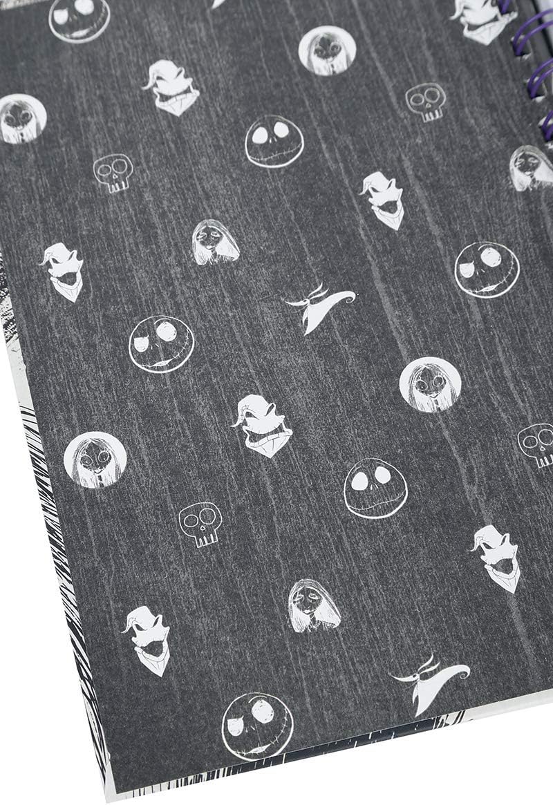 The Nightmare Before Christmas (Spiral Hill A5 Wiro Notebook SR72658 Black