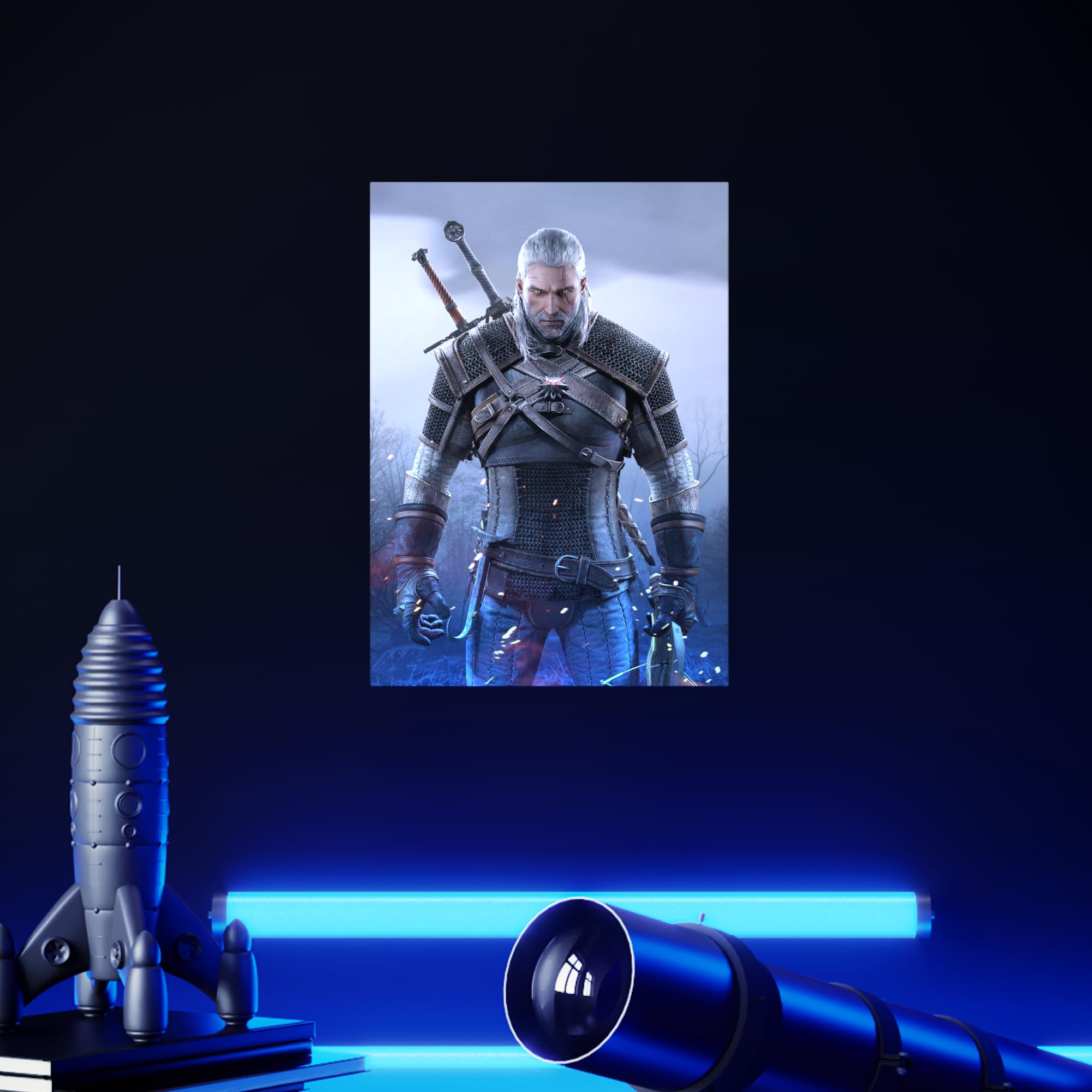 Displate Poster In Metallo - Decorazioni da Parete Decorazione Murale - Witcher 3 - The Witcher - 32 x 45 cm Matt