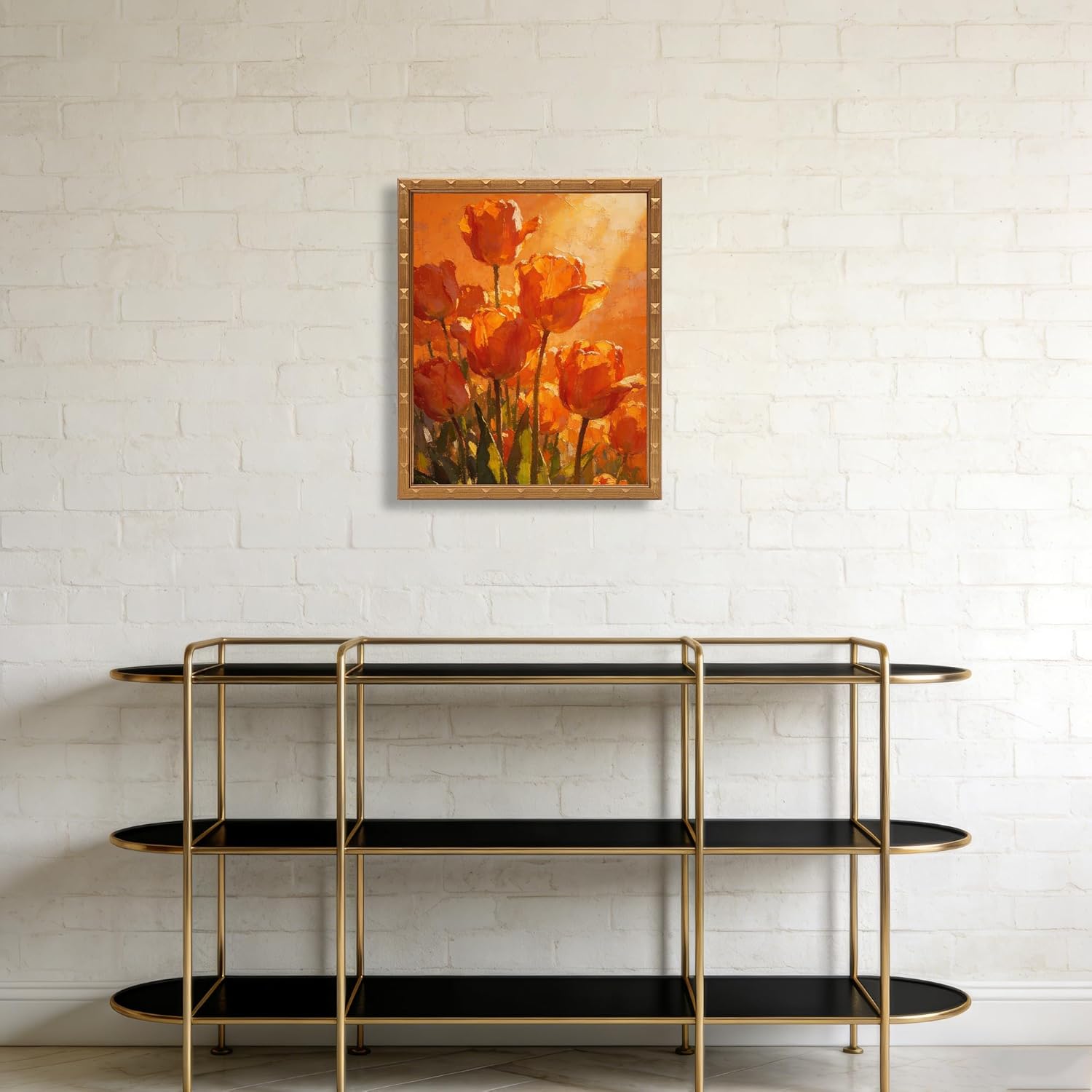 Canvas Floater Frames for 8"x10"Canvas Paintings,Gold Canvas Frame,Floating Frames for Canvas with 0.6"~0.9" Deep for Wall Decor(Gold)