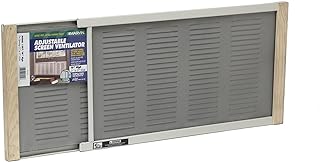 Frost King AWS1207 04532001138 Ventilators with Screens, 10" 21-37", 10in High x Fits 21-37in Wide, White