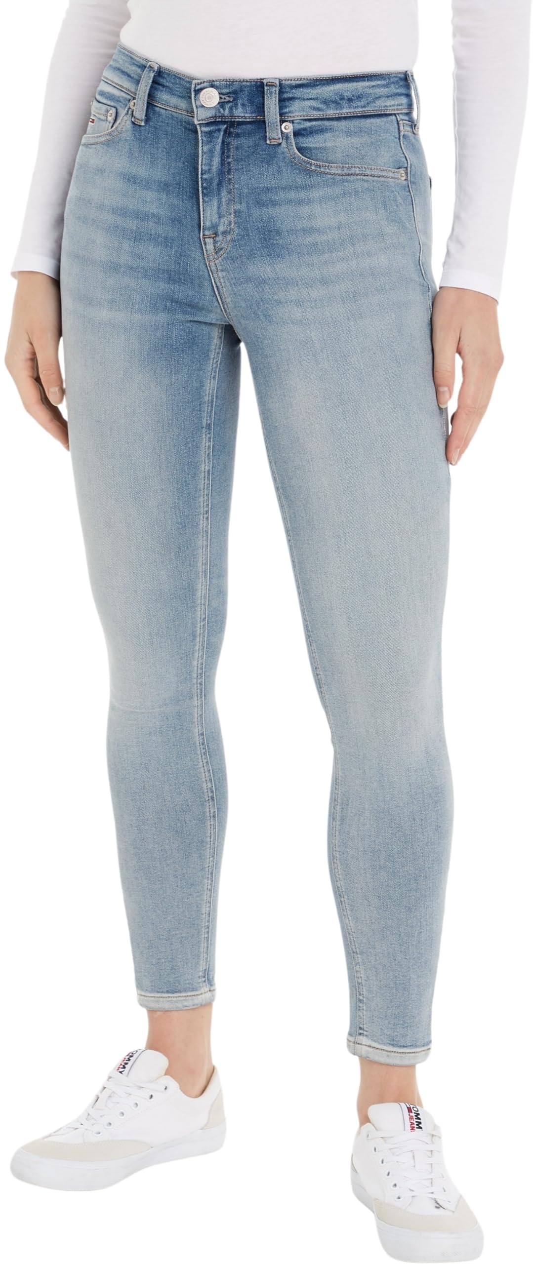 Tommy Jeans Women's Nora Skinny Fit Jeans, Blue (Denim Light), 24W/32L
