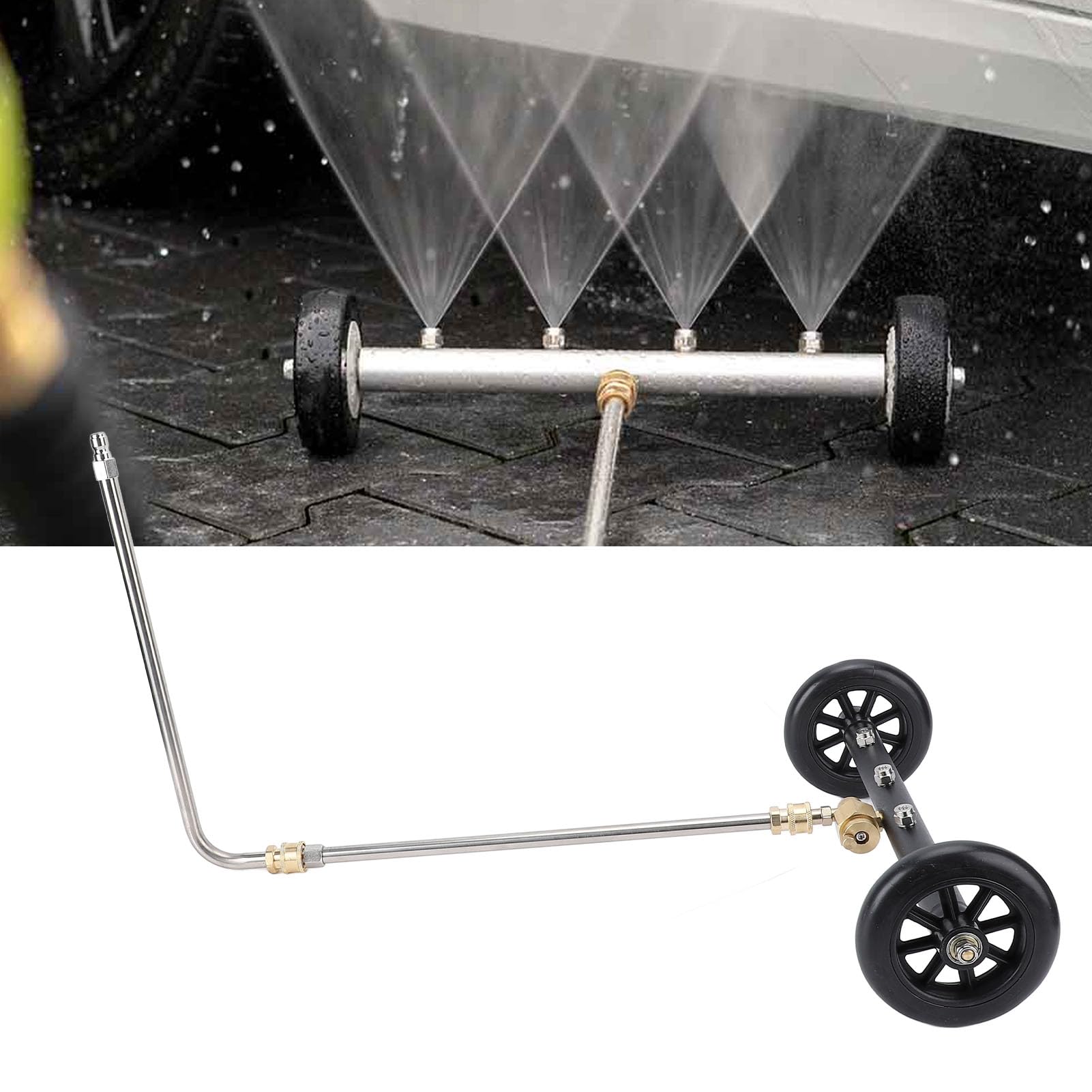 Juego de 4 limpiadores de alta presión para chasis de metal, 4000 psi, potencia de 4000 PSI para coches y camiones