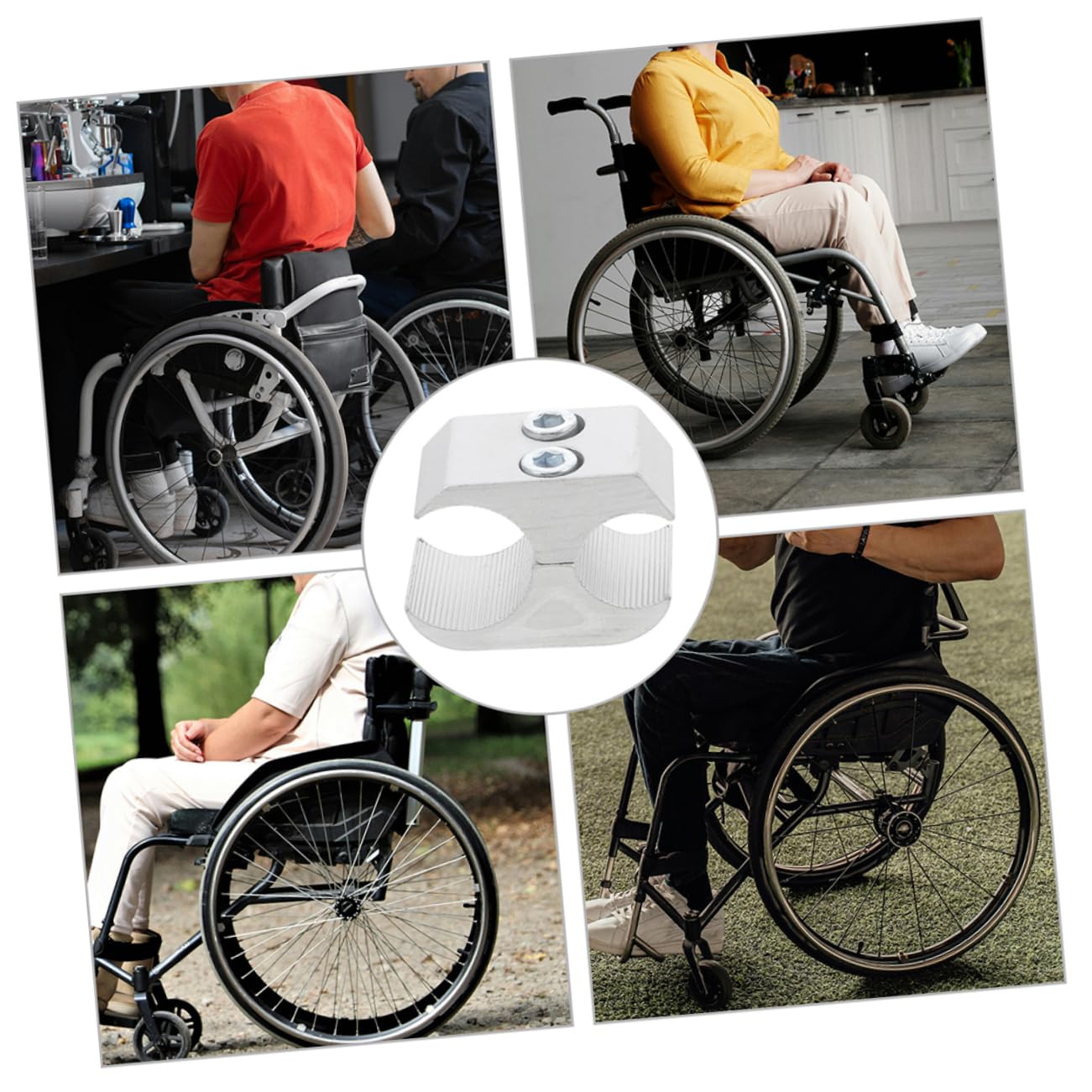 Healeved 10pezzi Clip Per Per Deambulatore Serratura Stabile Per Accessori Installare e Rimuovere Compatibile