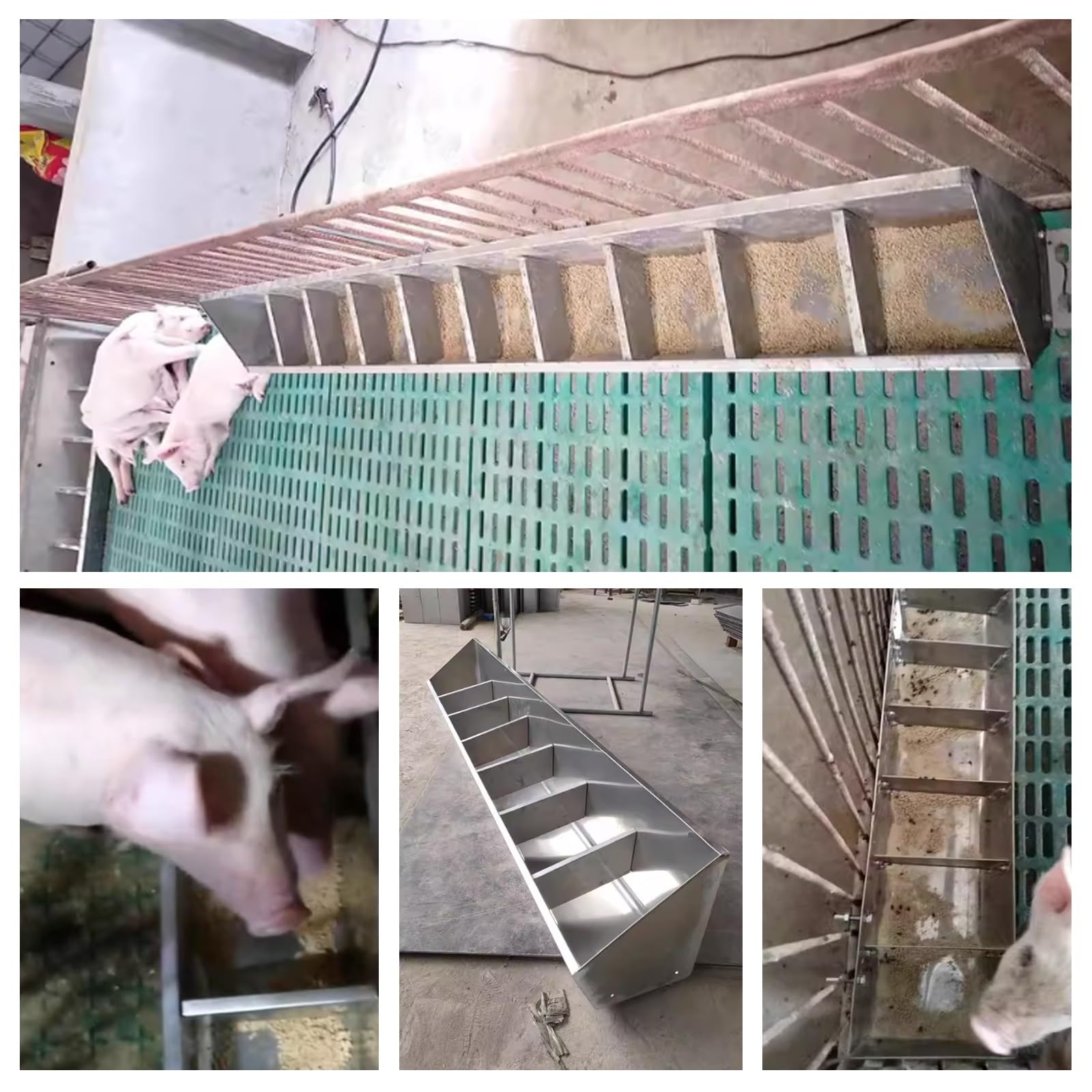 Robuster Futtertrog, leicht zu reinigendes Design für Schweine und Geflügel im Bauernhof, Schuppen oder Stall