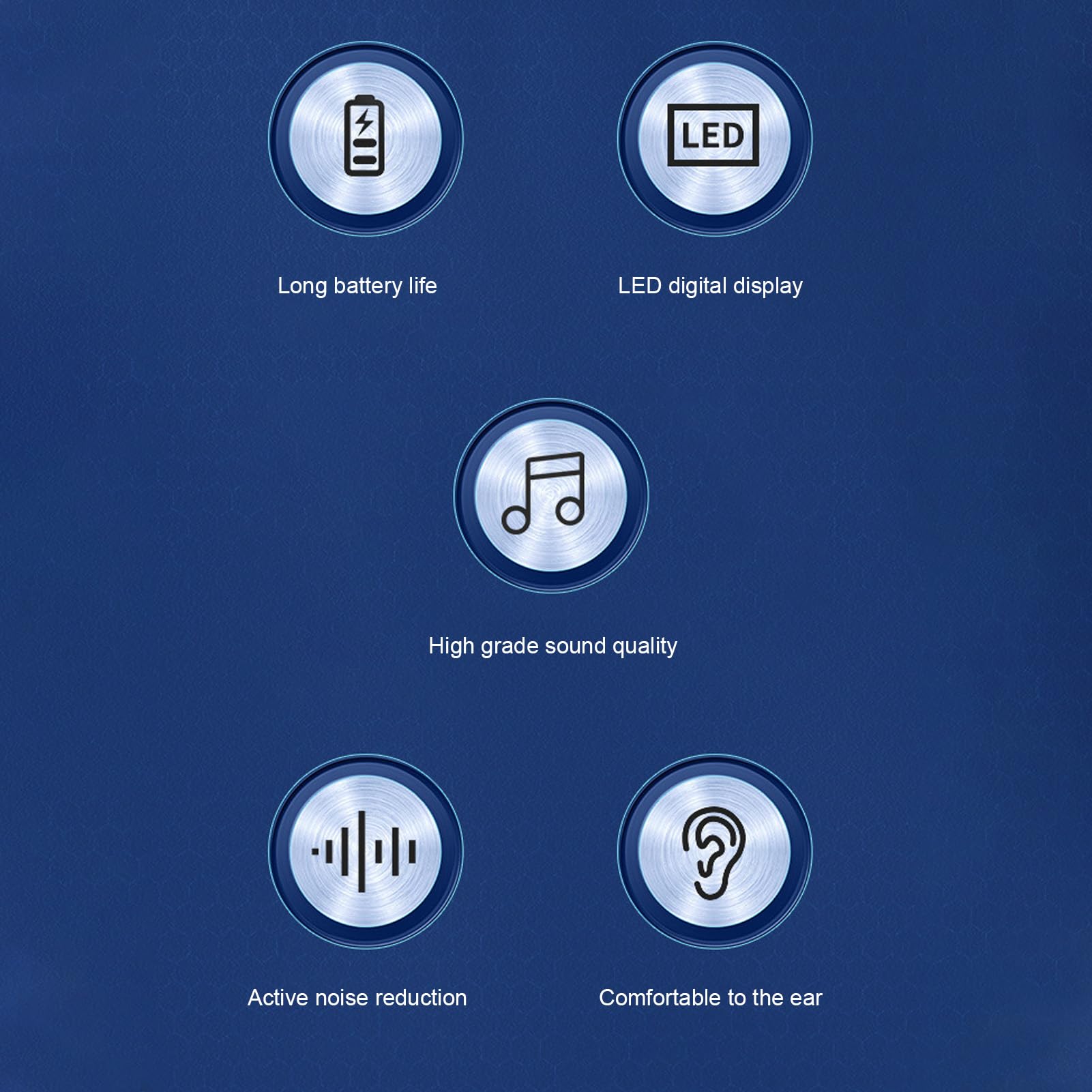 Jectse Cuffia Senza Fili Retrattile, Auricolare Cordless Stereo Bluetooth V5.3 Cuffie Aziendali, Cuffia Vivavoce con Riduzione del Rumore per Computer, Telefono, Tablet (Orecchio singolo)