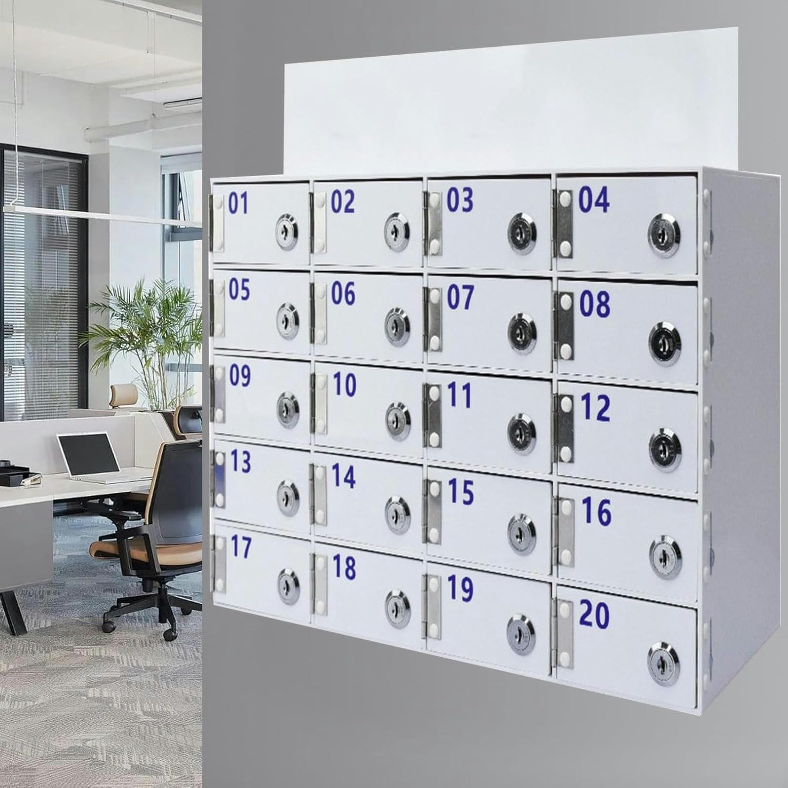 Armario de Almacenamiento para teléfonos móviles con 100 - Caja de Seguridad acrílica con Cerradura para oficinas escuelas y Es - la a para teléfonos móvile