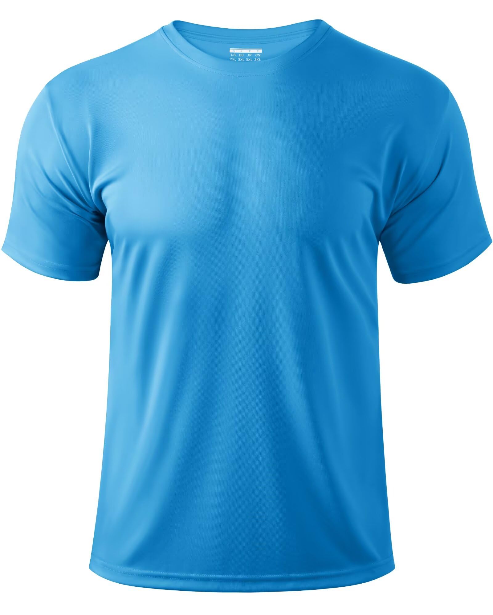 Boladeci Men's Swim Shirt Short Sleeve UPF 50+ Sun Protection SPF UV Moisture Wicking Lightweight Quick Dry Rash Guard