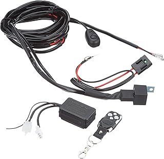 AFTERPARTZ D4 fernbedienter Schalter Kabelbaum für LED Arbeitsscheinwerfer (2 Stück Lampen), R2 3,5M, F2 Fernbedienung