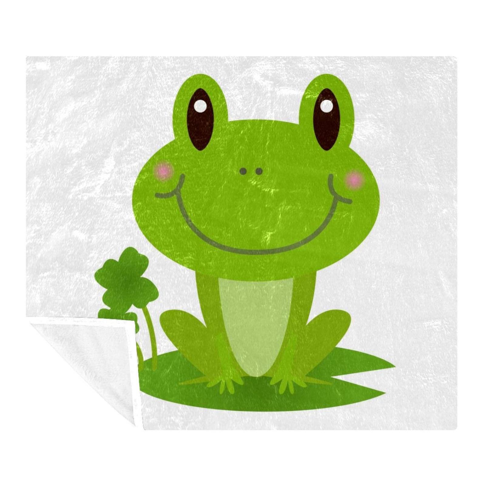Couverture polaire grenouille pour des voyages confortables et des soirées cocooning