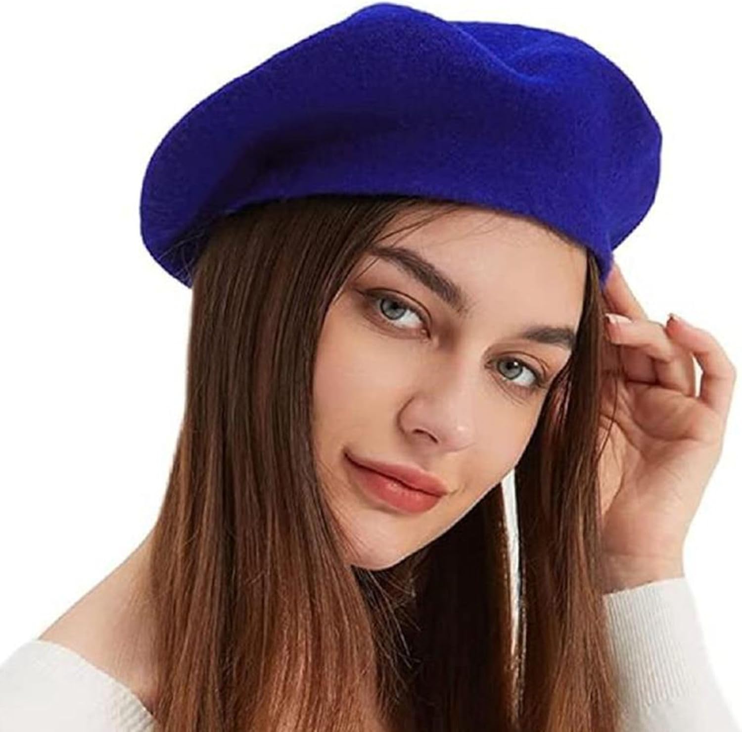 Kimming Womens 100% Wool French Beret in Royal Blue Nigeria Ubuy