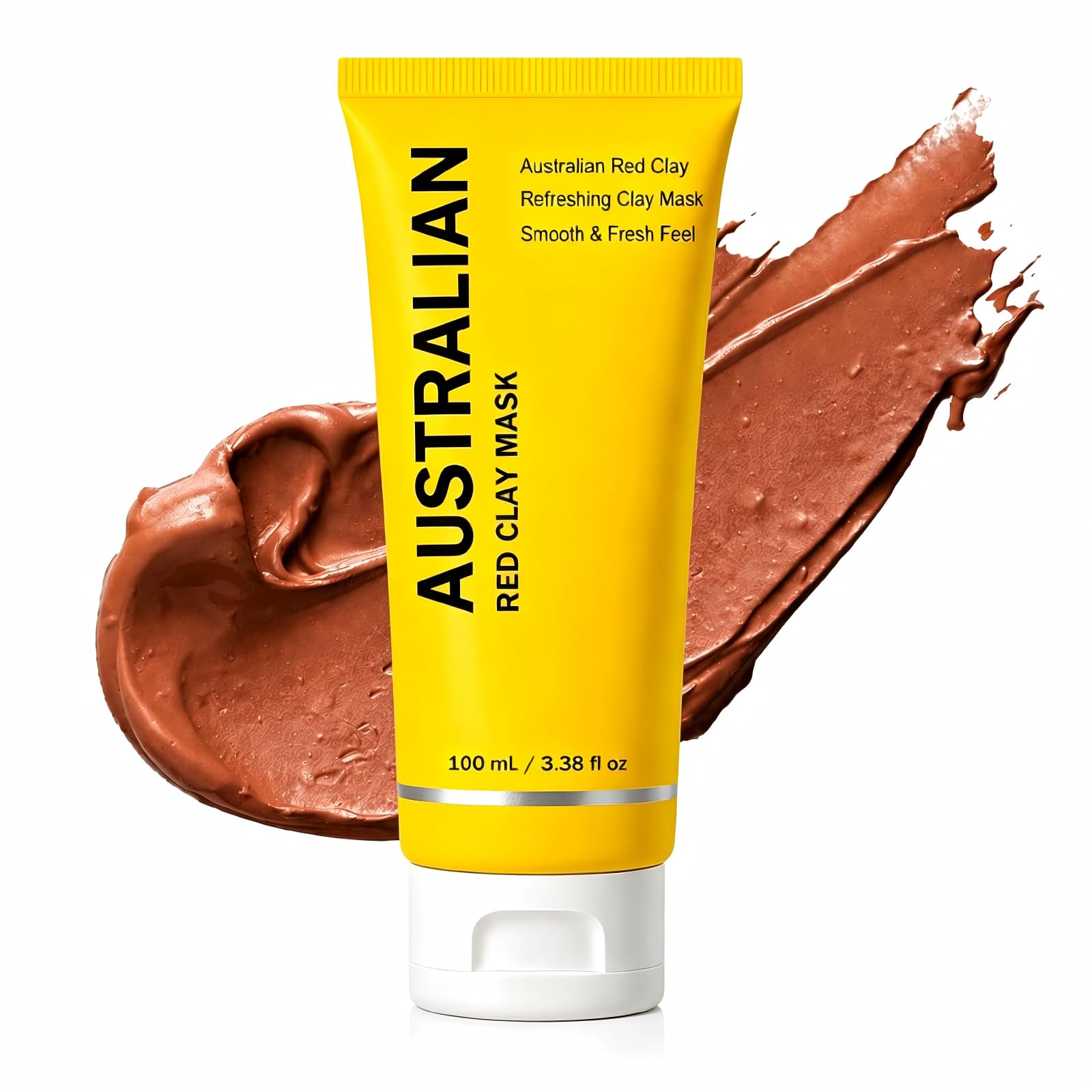 Photo 1 of GTVOSY ?????? Face Mask Red Clay, Australian Red Clay Face Mask Hydrating, Moisturizing & Soothing Clay Mask for All Skin Types, 100 ml / 3.38 fl oz