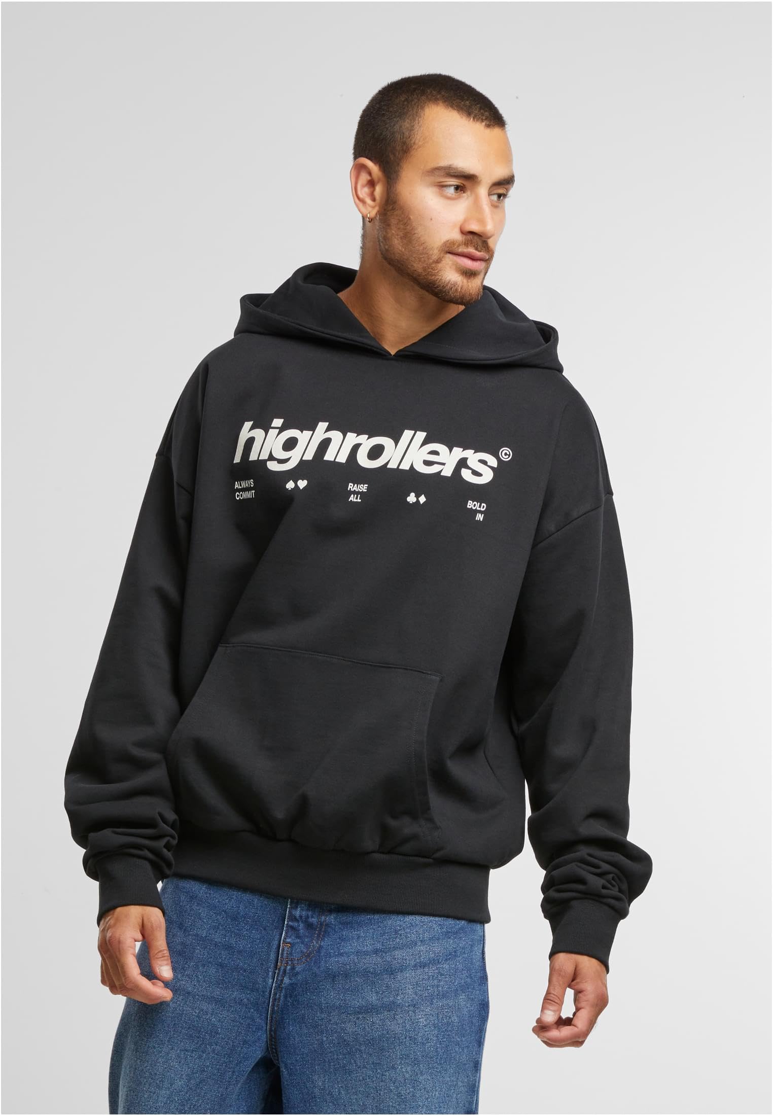 Mister Tee Mt3464-highrollers Oversize Hoody Hooded Sweatshirt Hombre (Pack de 1)