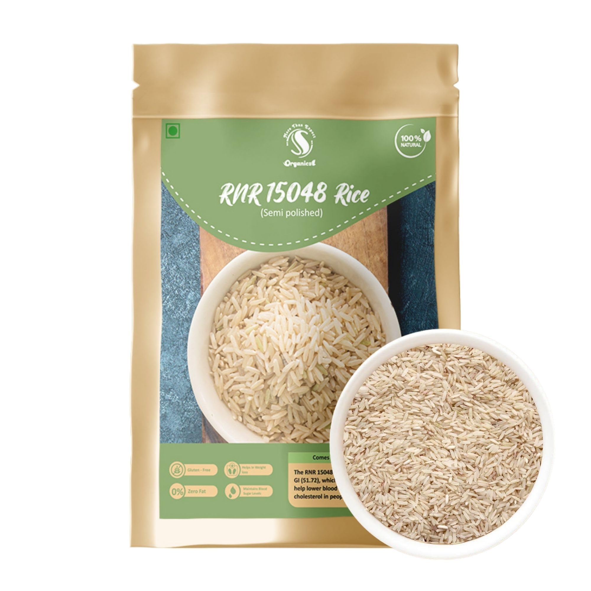 Shathabdhi Organic Unpolished Rice | A Nutritious Staple for Traditional Recipes and Modern Diets (RNR 15048)-1000g (B09SPY36W9) Amazon Price History, Amazon Price Tracker