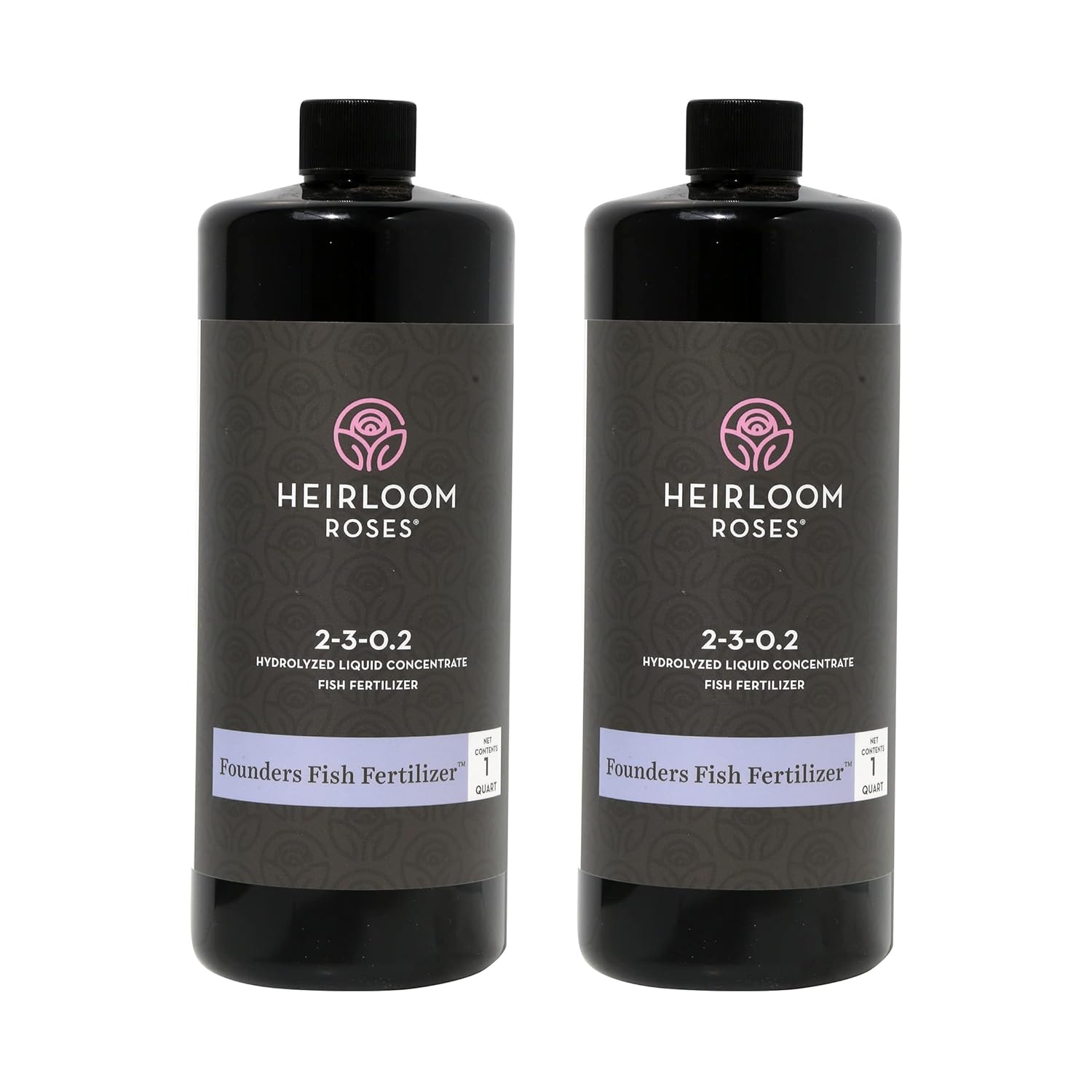 Heirloom Roses Founder’s Fish Fertilizer, Plant Food for Plants, Organic Liquid Emulsion Fertilizer, Garden Fertilizers for Rose Flower and Tomato Outdoor Gardening, 32 Fl Ounces, Pack of 2
