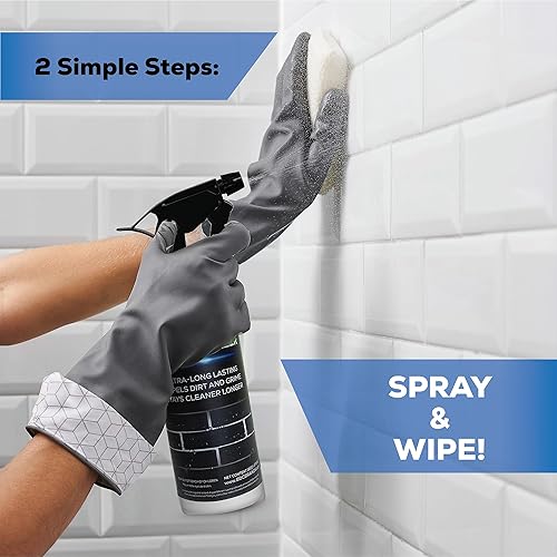 Miniatura 3 de AQUA-X Sellador de lechada de 16 onzas, sellador de lechada transparente y azulejos, acabado natural, grado profesional, interior y exterior, secado