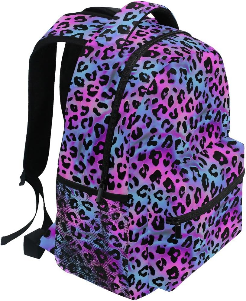 Bookbags Laptop Backpack for High School Women Men Leopard Cheetah Animal Travel College Casual Shoulder Daypack