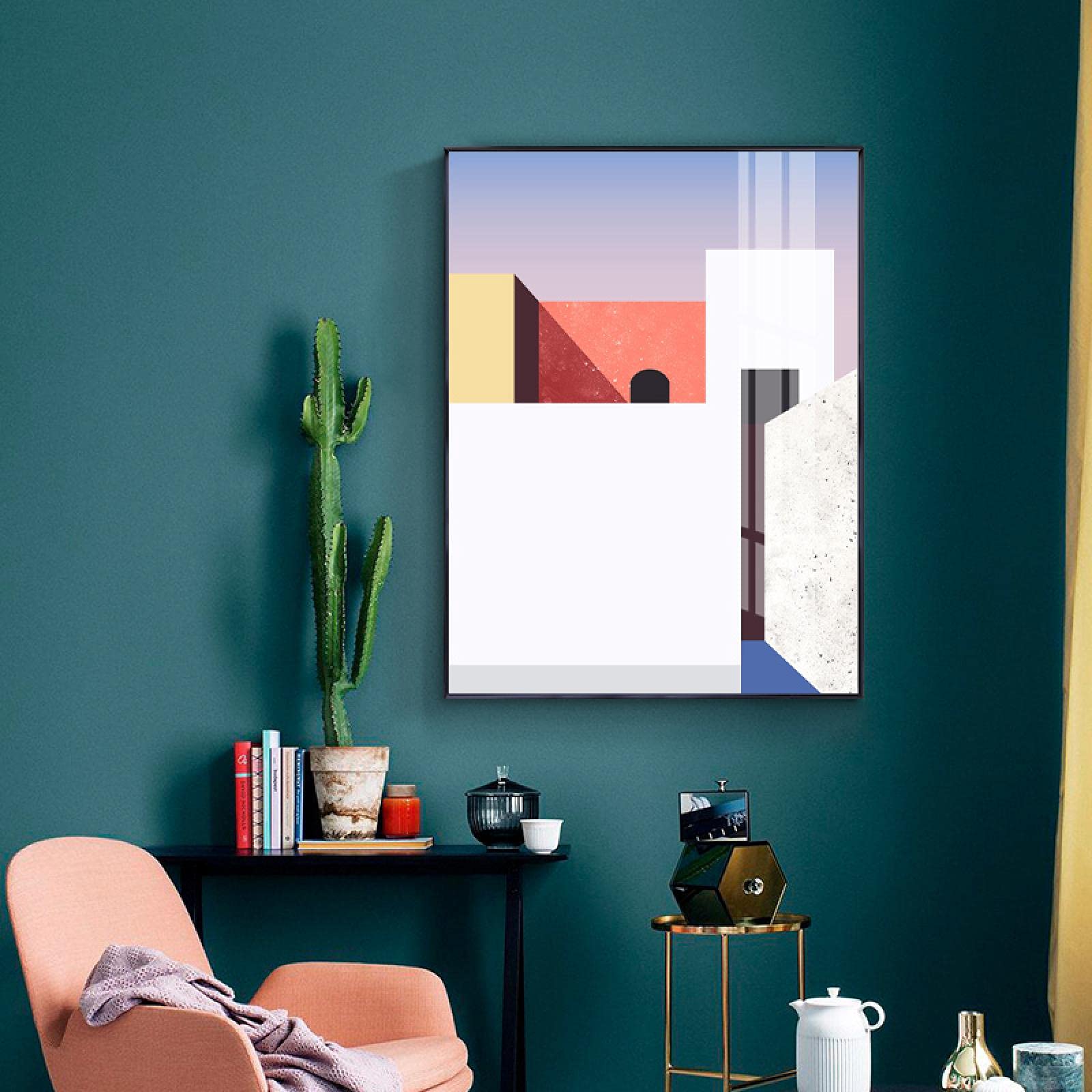 抽象的な建築現代ミニマリスト北欧絵画49 Amazon.co.jp: ウォールアートポスター北欧ミニマリストとプリント
