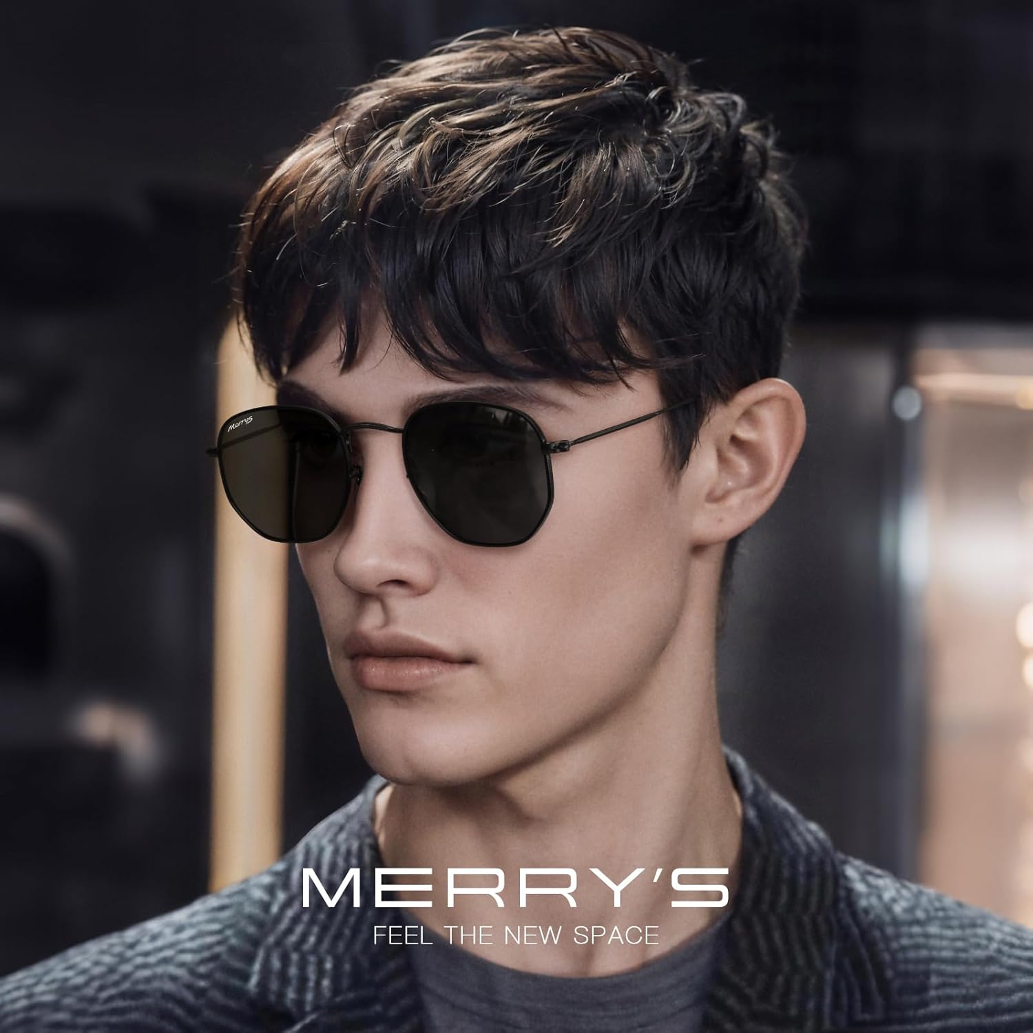 MERRY'S Classic Polarized Sunglasses for Women Men Vintage Polygon Square Shades S6548 - Image 2