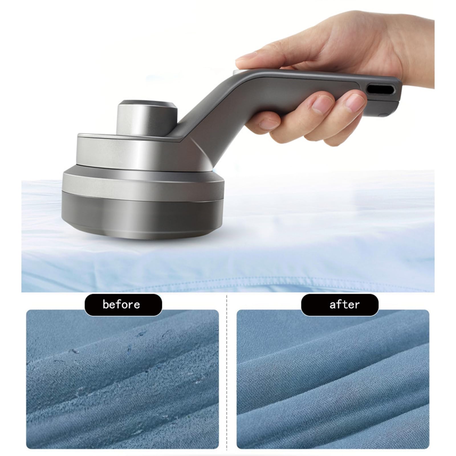Máquina de afeitar de tela, recargable, USB, inalámbrica, eficiente eliminación de pelusas para abrigos de lana, ropa de cama, artículos del hogar, afeitadora eléctrica de pelusa