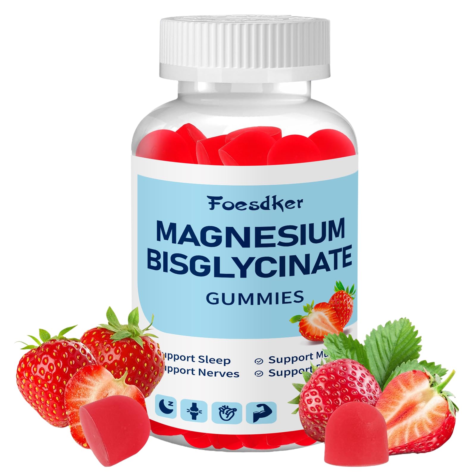 400mg Magnesium Bisglycinate Gummies,Support Sleep&Nervous,Overall Health