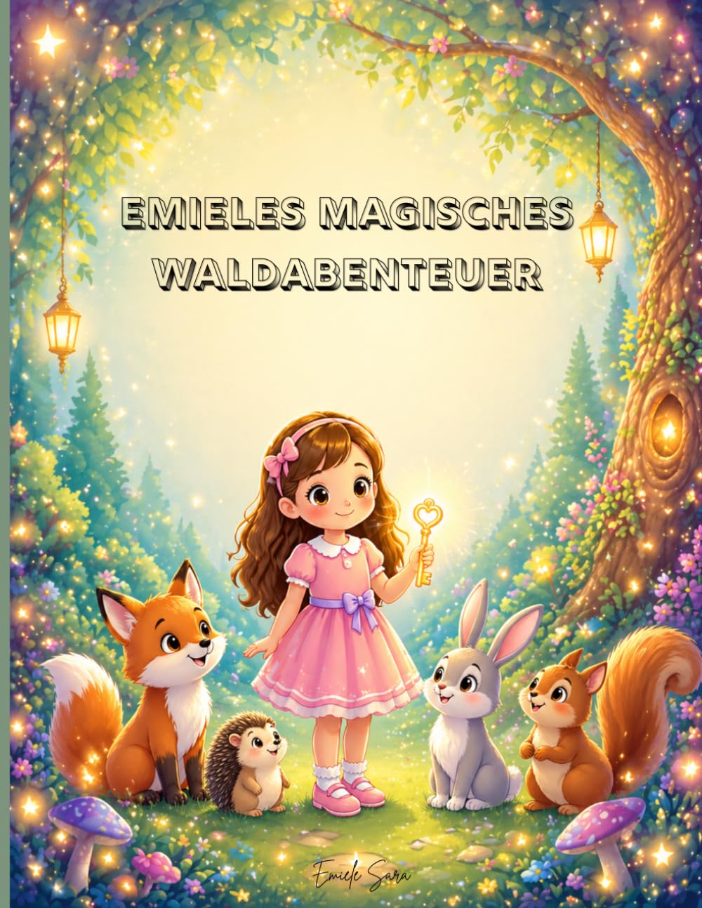 Emieles magisches Waldabenteuer – Malbuch für Kinder: Ein zauberhaftes Malbuch mit niedlichen Tieren, einfachen Motiven und interaktiven „Finde & Male“-Aufgaben für Kinder von 4–8 Jahren