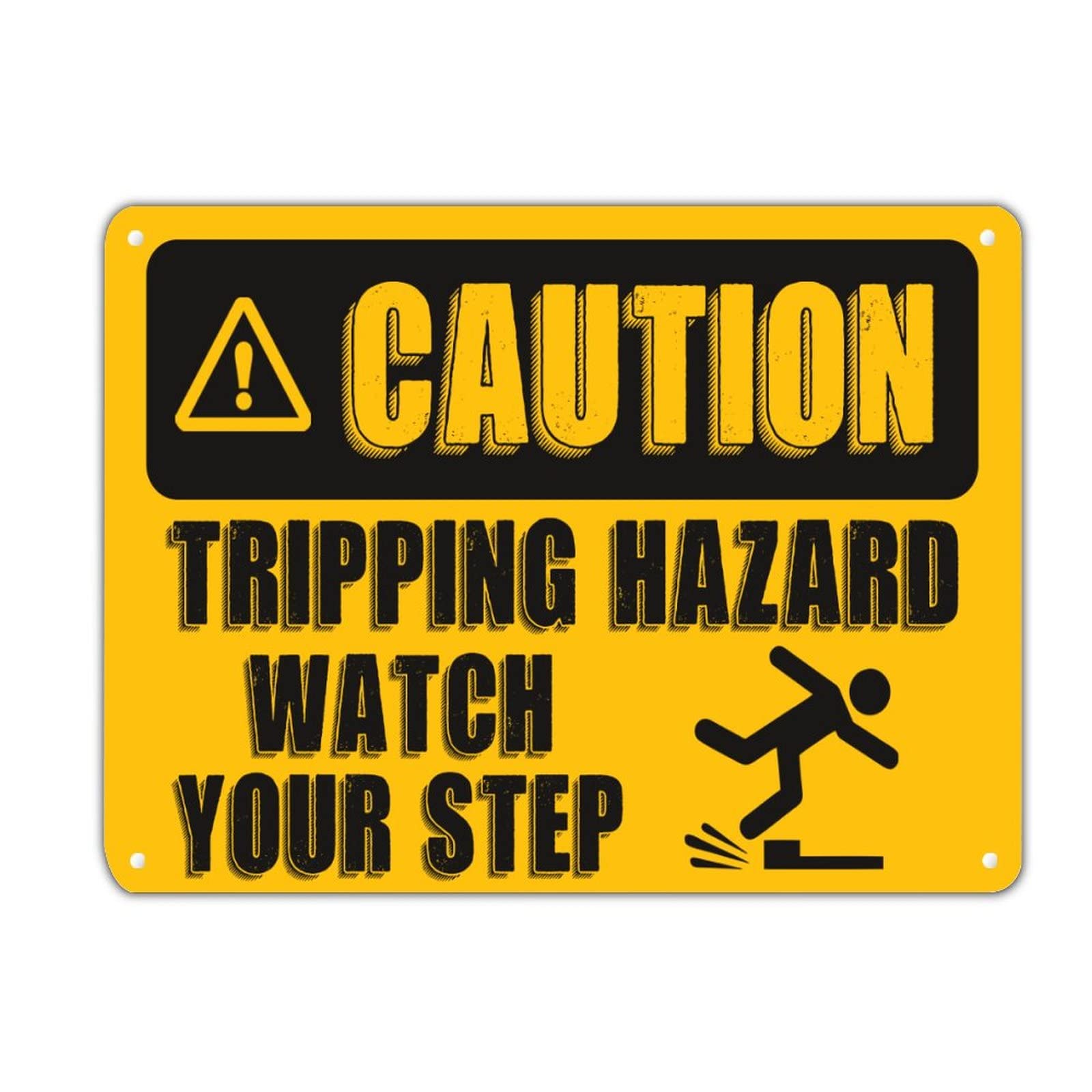 Panneau trippant hazard en métal pour sécuriser vos sols glissants et éviter les chutes de jardin