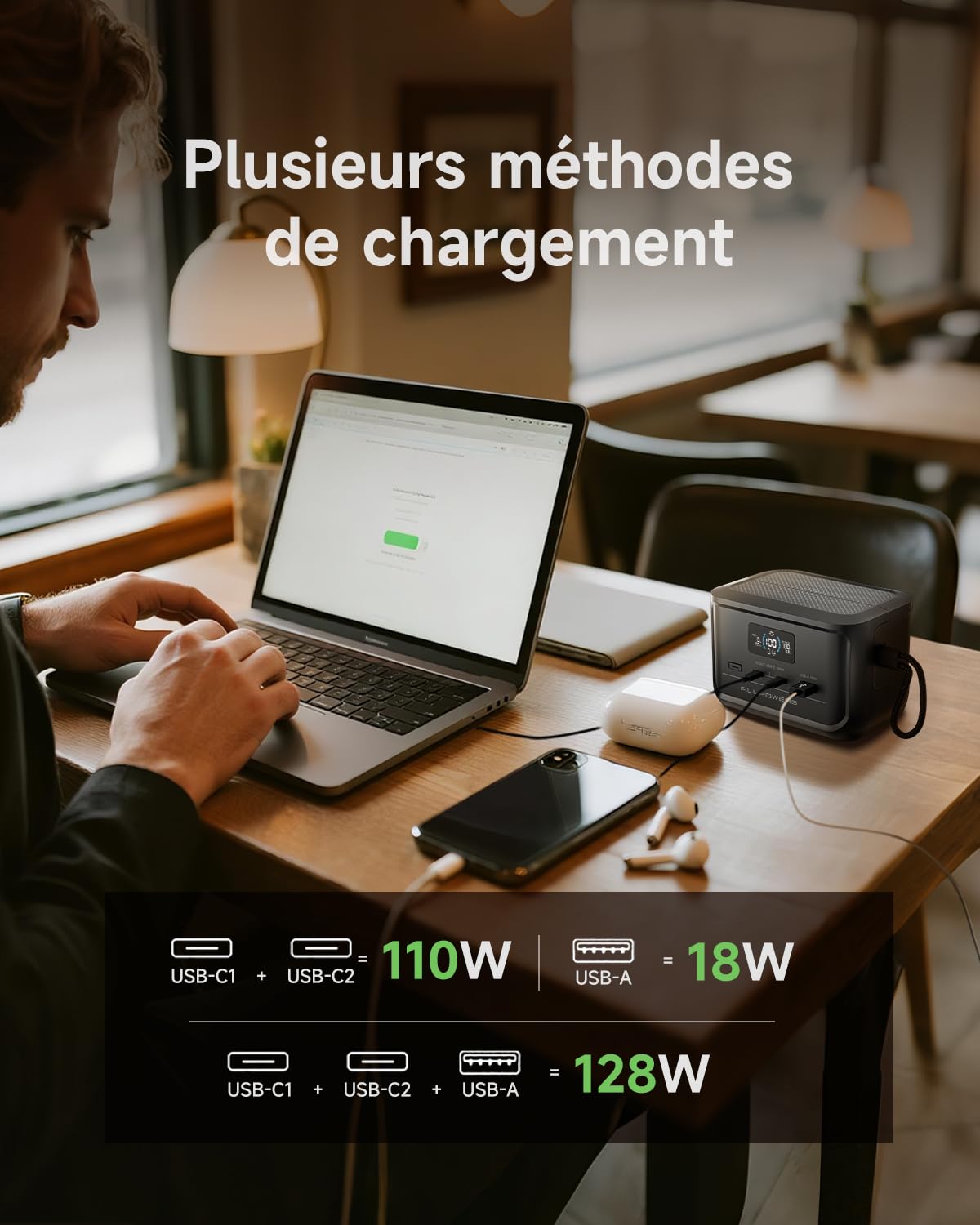 ALLPOWERS SOLAX P100 station électrique portable 99.2Wh/31000 mAh