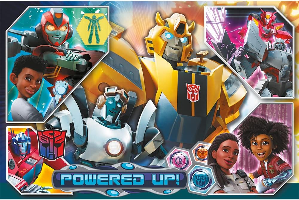 Trefl - Transformers: EarthSpark,in The World of Transformers-Puzzle 300 Elements-Colorful with Fairytale Characters, Fun for Children from 8 Years Old
