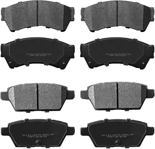 Miniatura 67 de Juego de pastillas de freno delanteras y traseras de 4 ruedas de repuesto de pastillas de freno de disco de cerámica para Nissan Pathfinder