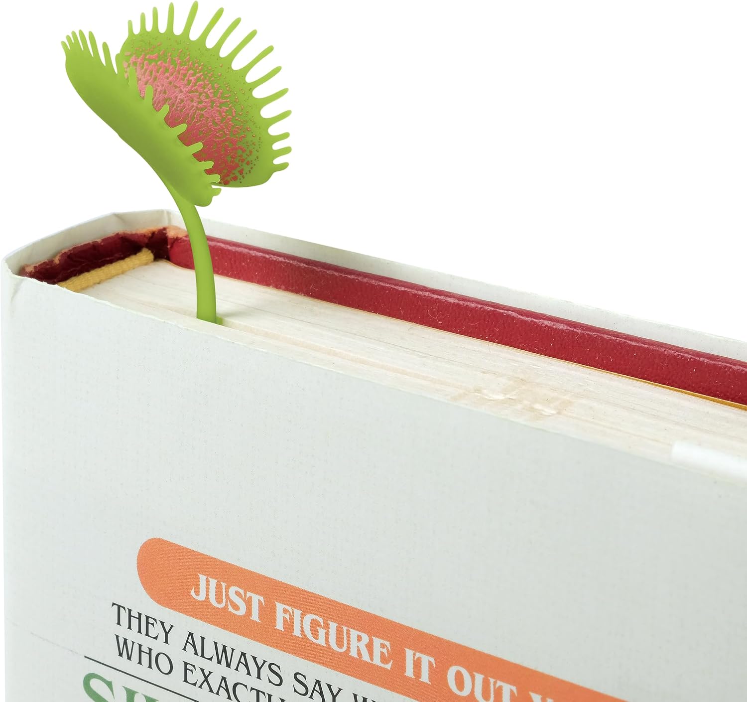 Genuine Fred Prey ON Words Venus Flytrap Bookmarks, Set of 2 Page Markers, Soft and Flexible Silicone, 3" Tall, for Plant and Book Lovers image 3