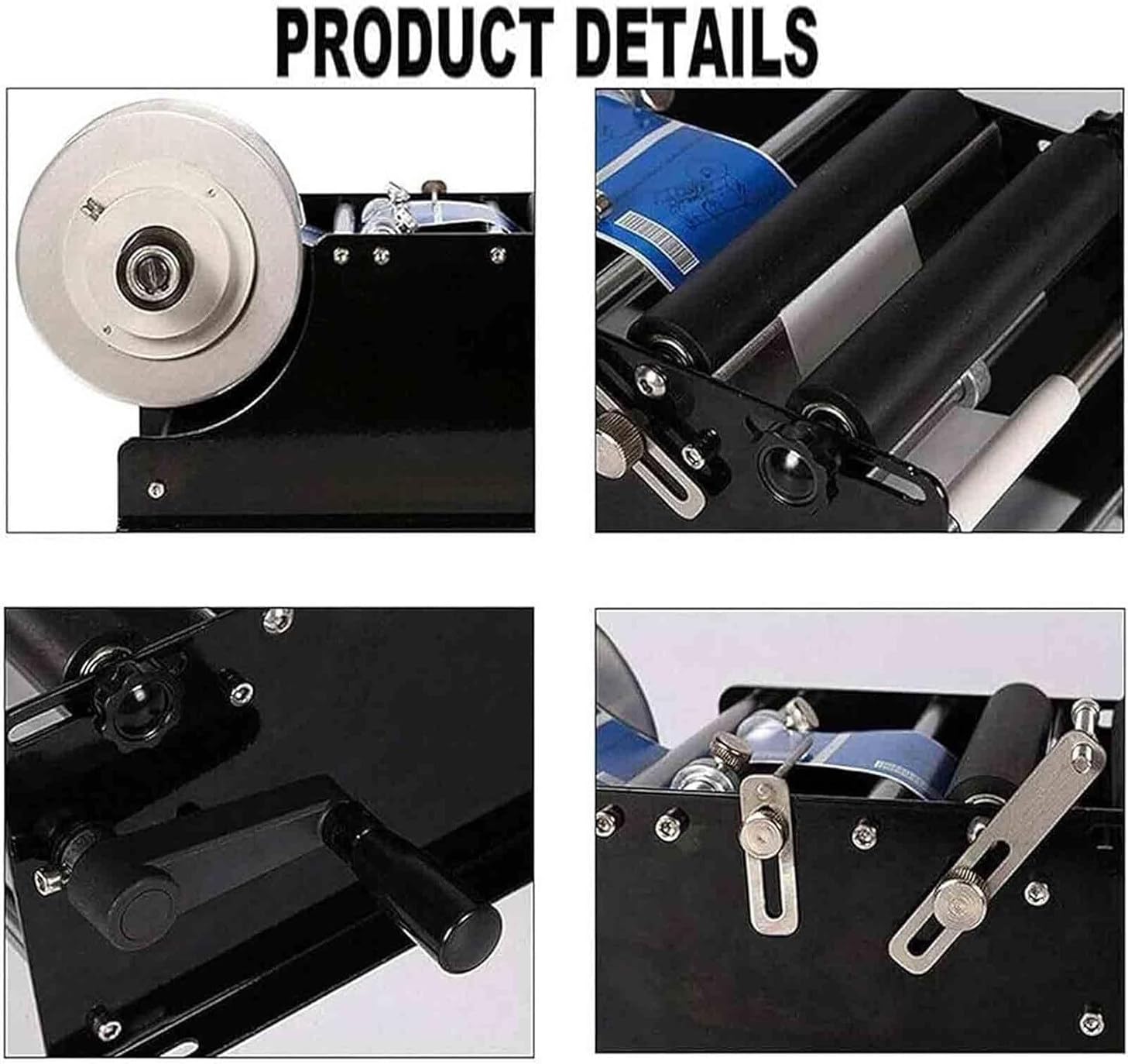 Etichettatrice manuale, applicatore di etichette per bottiglie rotonde diametro 15-120 mm, altezza ≤150 mm, ideale per esigenze di etichettatura domestica e di piccole imprese