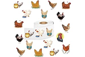 Vibrant Chicken Egg Stickers for Festive Cheer and Everyday Use