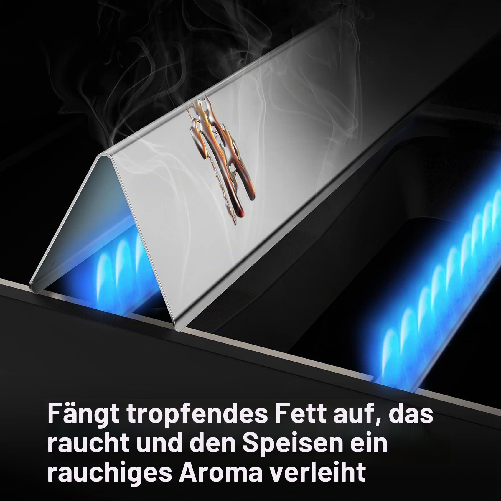 onlyfire Edelstahl Flavorizer Bars Heizplatte für Weber Spirit 300 Serie Gasgrill (Vorderes Bedienfeld)-7636