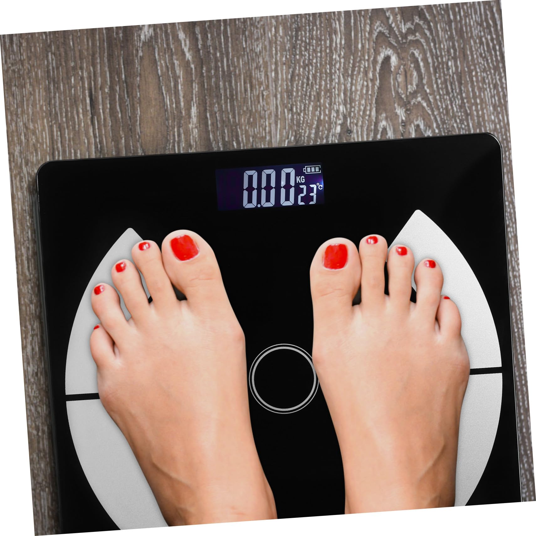 Bilancia Digitale Corpo in Vetro Temperato Bilancia Pesapersone con Connessione Wireless Ricaricabile USB Misurazione Precisa per Casa e Viaggi Design Compatto e Resistente