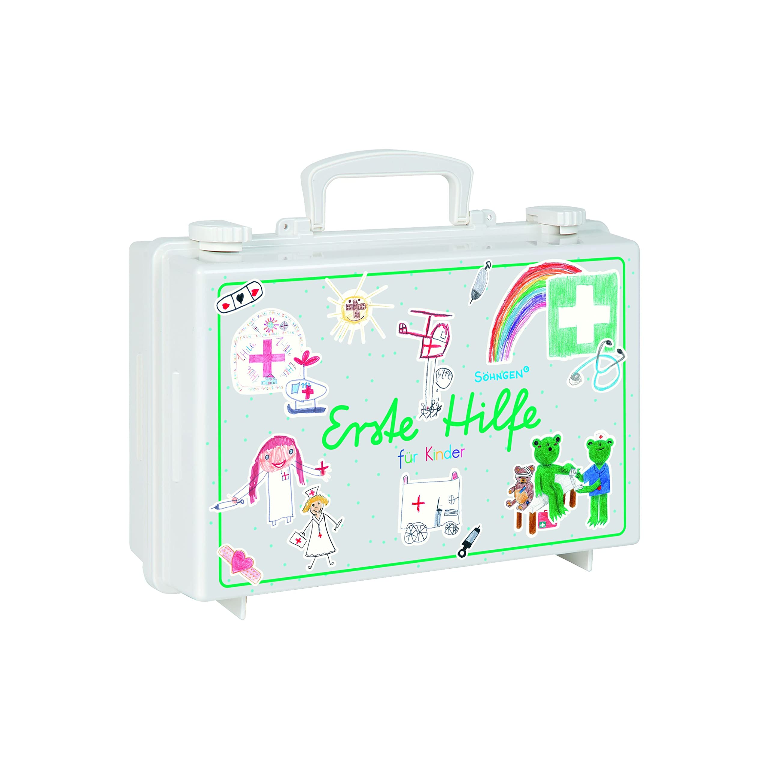 Söhngen Erste-Hilfe Koffer "kleine GROSSE Hilfe SCHULE SN-CD", Erste-Hilfe Set/Verbandsmaterial für Grundschüler ab 6 Jahre - 0350116