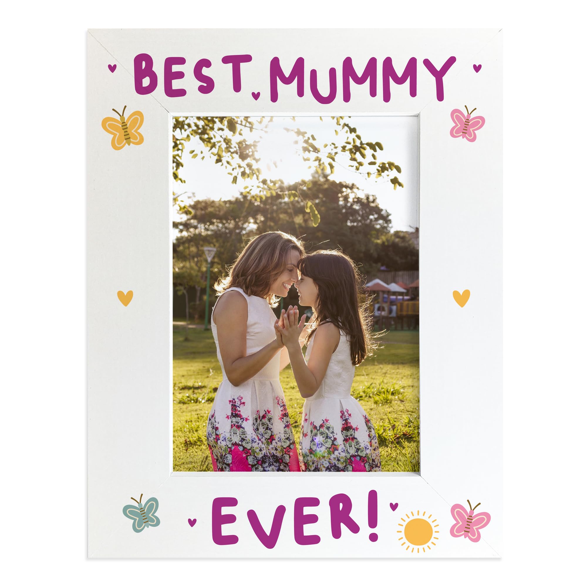 RED OCEAN Best Mummy Ever Photo Frame Gifts For Mummy Birthday Christmas 7x5 Picture Frame Thank You Gift For Her From Daughter Son Keepsake