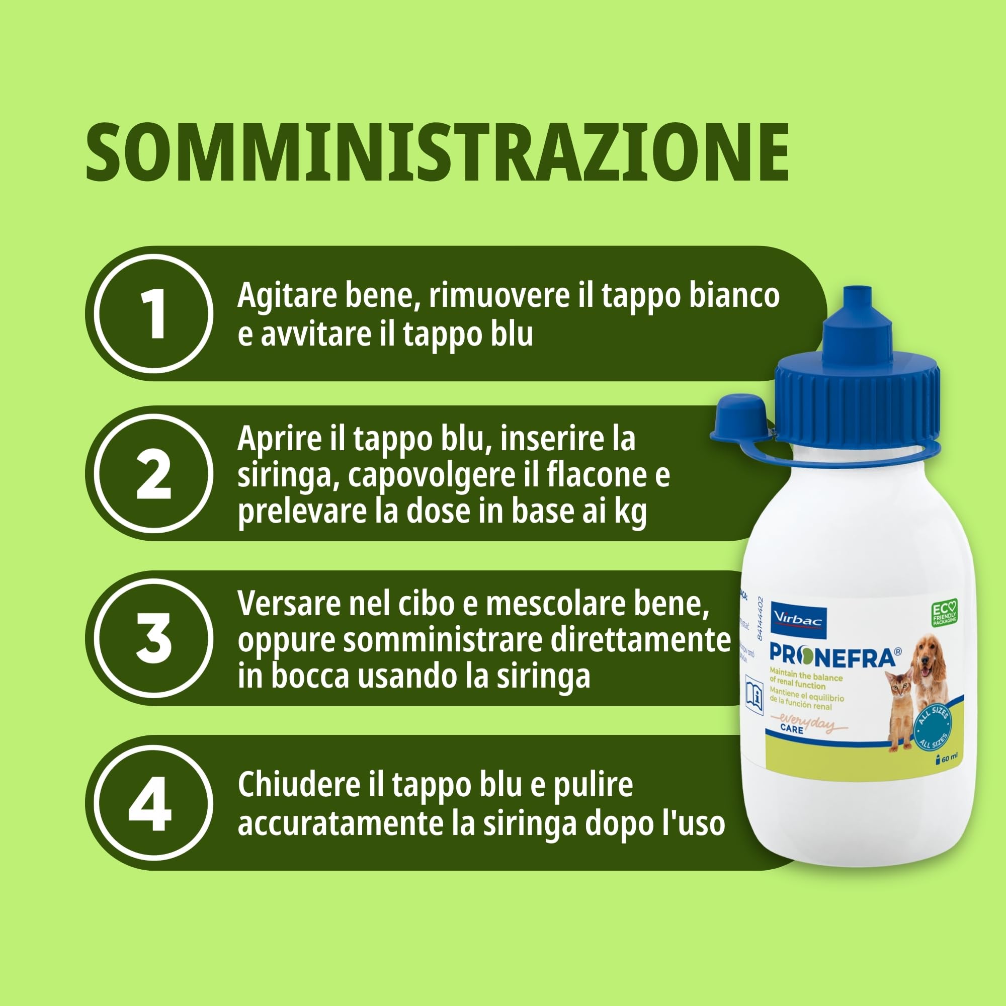 Virbac Pronefra 60Ml - 100 g : Amazon.it: Prodotti per animali