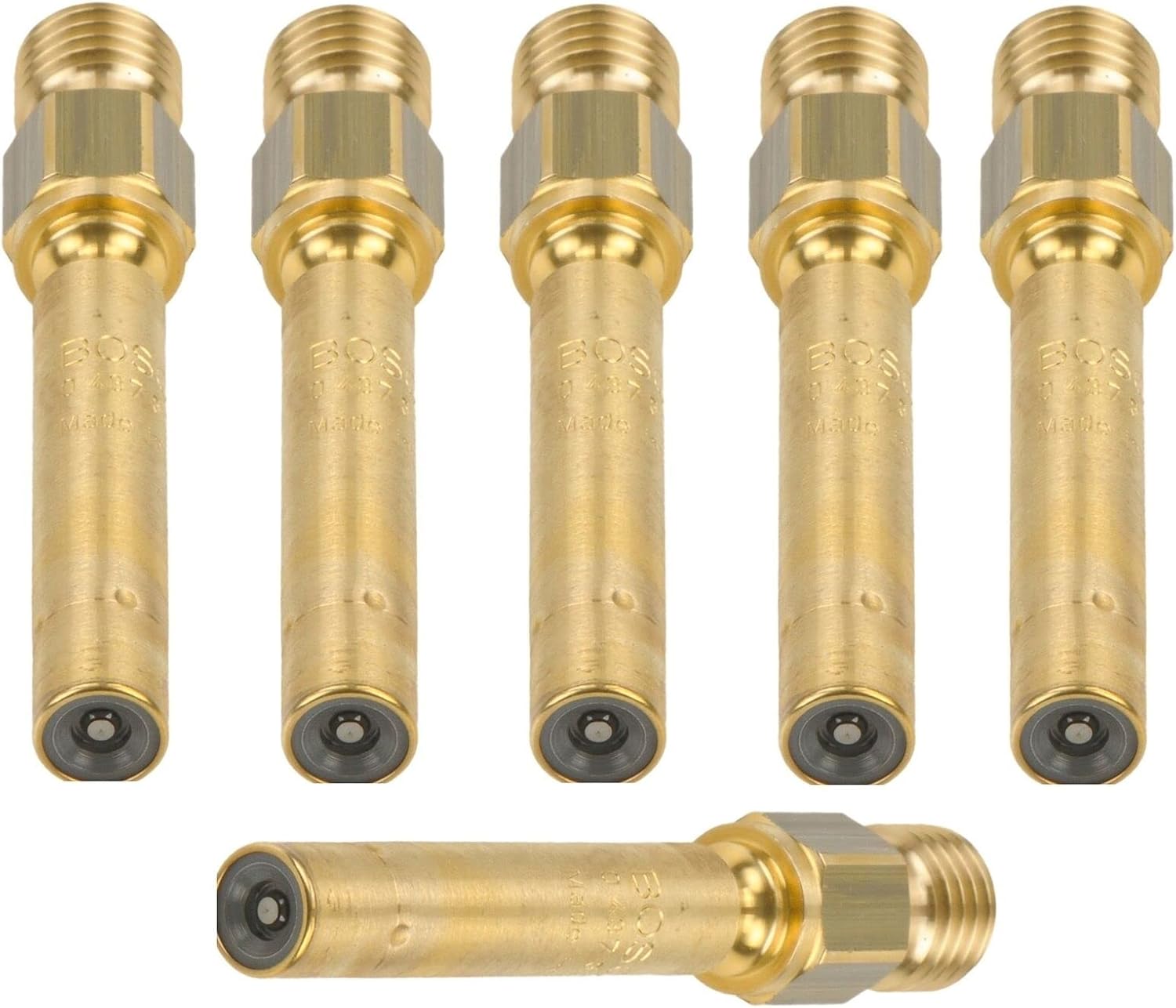 Sawyer Auto Fuel Injectors - Mercedes L6 StdAsp W124 W126 W201 C124 S124 - Stainless Steel Solenoid Valve Injectors